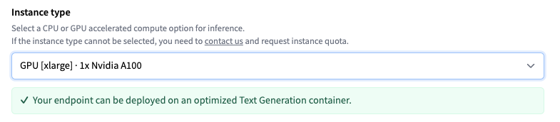 Select Instance Type Select Instance Type